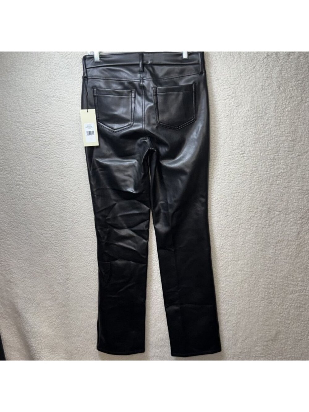 NYDJ 2 Sculpt-Her Marilyn Straight Faux Leather Pants Black LiftXTuck NEW - Picture 8 of 9